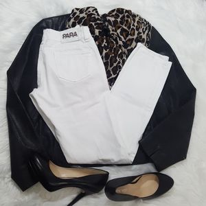 Para Distressed White Jeans Size 0